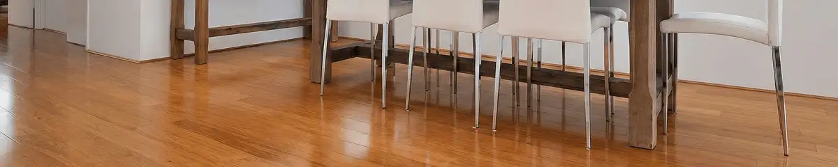 Professionally installed and refinished bamboo flooring in a residential home, showcasing smooth finish and natural wood tones in Saint Petersburg, FL