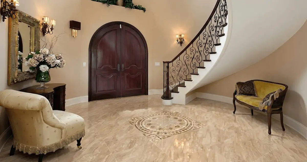 Entrance hall with professionally installed ceramic tile flooring in Saint Petersburg FL