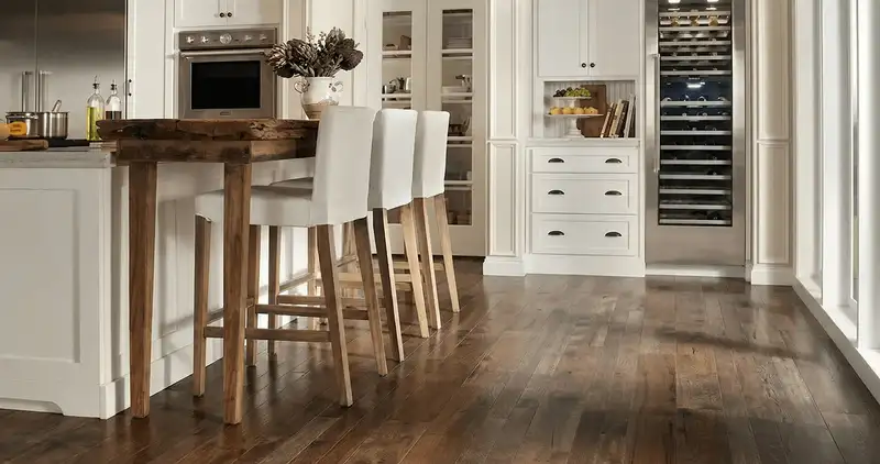 Professionally installed and refinished hardwood flooring in a residential home, showcasing smooth finish and natural wood tones in Saint Petersburg, FL