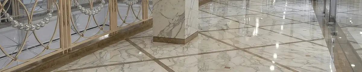 Beautiful marble floor professionally installed in Saint Petersburg, FL