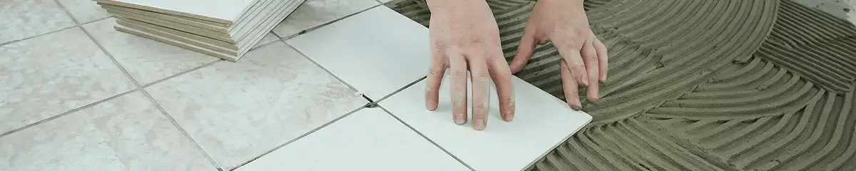 Professional installing white tile floors in Saint Petersburg, FL